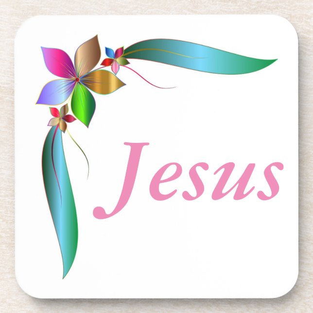 PORTA-COPO JESUS FLOWER RIBBON (Frente)