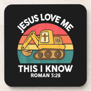 Porta-copo Jesus Me Ama Isso Eu Conheço O Escavador Christian