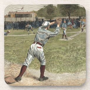 Porta-copo Jogador de basebol jogado fora na segunda base