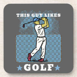 Porta-copo jogador de golfe