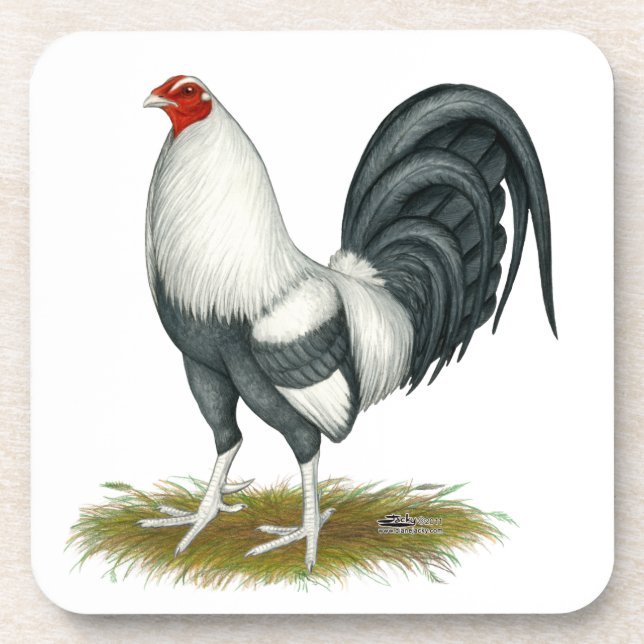 Porta-copo Jogo Americano Silver Blue Gamecock (Frente)