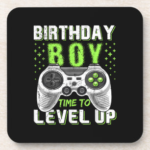 Porta-copo Jogo de Vídeo do Birthday Boy Level Up