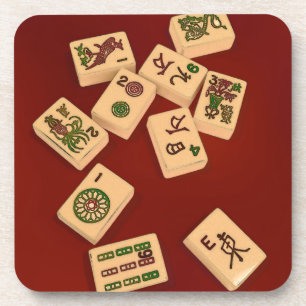Porta-copo Jogo do Mah Jongg
