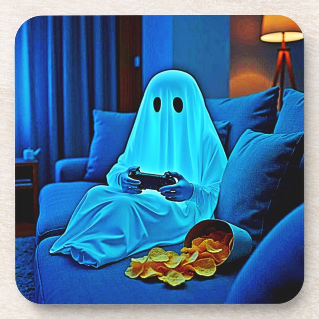 Porta-copo Jogos De Fantasma Cozy Night In Design (Frente)