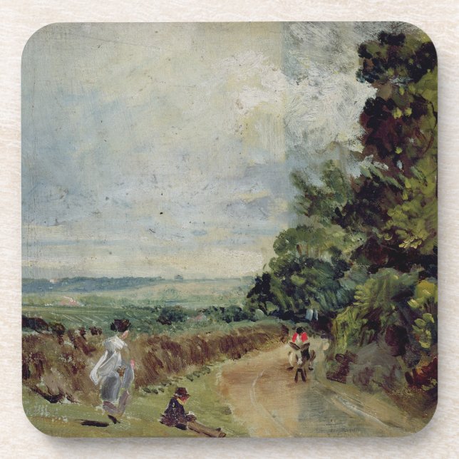 Porta-copo John Constable | uma estrada secundária com (Frente)