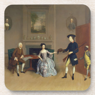 Porta-copo John Orde, com sua esposa Anne, e seu filho mais