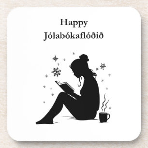 Porta-copo Jolabokaflod - Inundação do Livro da Islândia