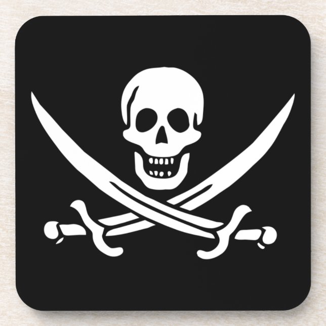 Porta-copo Jolly Roger Pirate Flag (Frente)