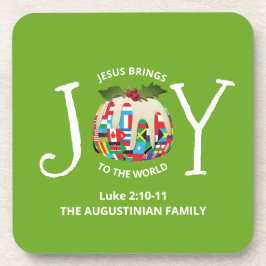 Porta-copo JORNADA DE Natal Verde Personalizada PARA O MUNDO