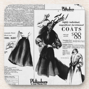 Porta-copo Jornal Vintage de 26 de outubro de 1951