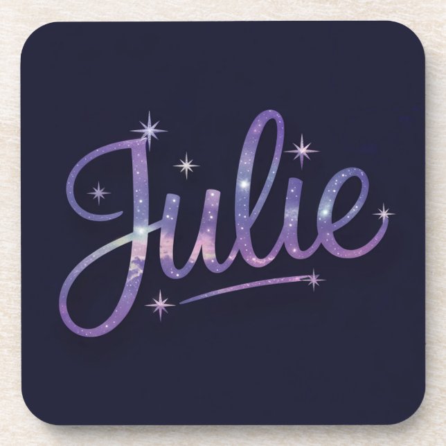 Porta-copo Julie Starry Sparkles Conjunto de Portas copos (Frente)