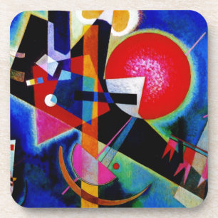Porta-copo Kandinsky na pintura de Abstrato azul