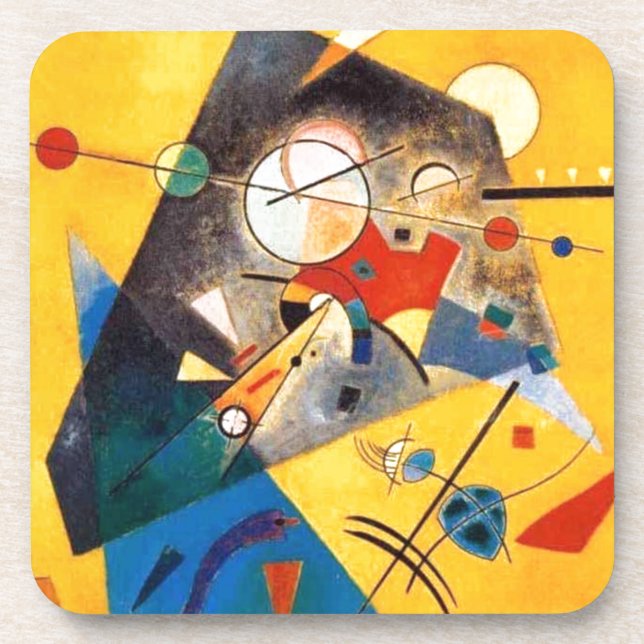 Porta-copo Kandinsky Quiet Harmony Abstrato Art (Frente)