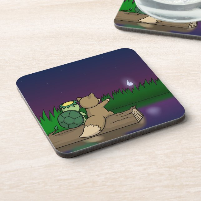 Porta-copo Kappa e Kitsune - Japonês Yokai (Left Side)