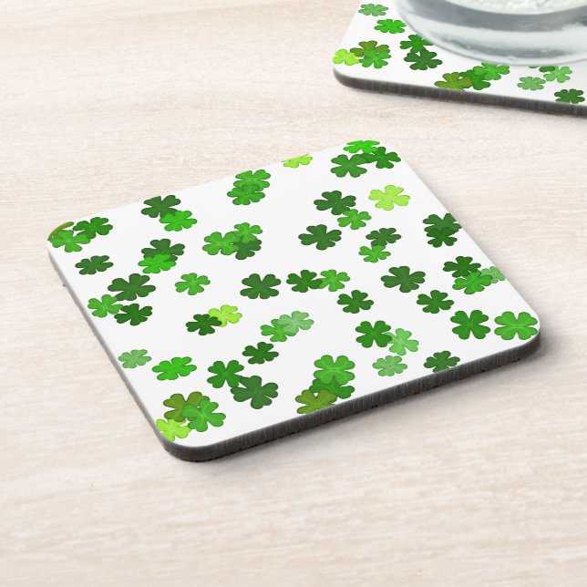 Porta-copo Kelly verde “Shamrocks caindo”  (Left Side)