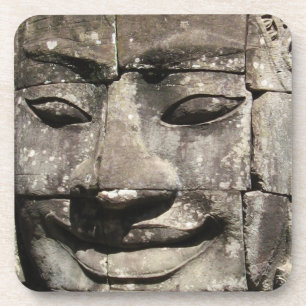 Porta-copo Khmer Stone Face... Templo de Bayon, Camboja