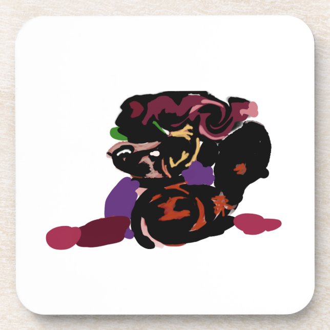 Porta-copo king Charles spaniel and roses sweet  (Frente)