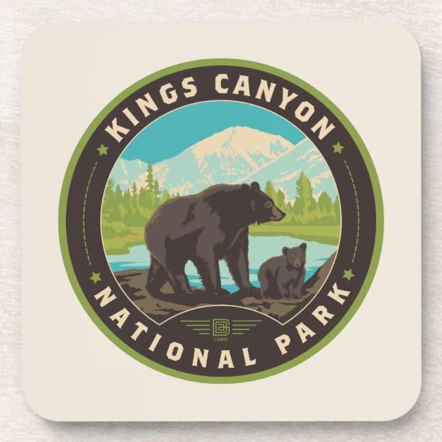 Porta-copo Kings Canyon - Parques Nacionais (Frente)