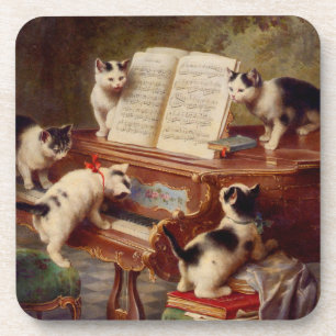Porta-copo Kittens e Piano