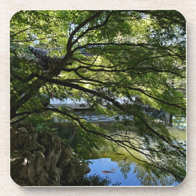 Porta-copo Koi Pond no Jardim Chinês (Frente)