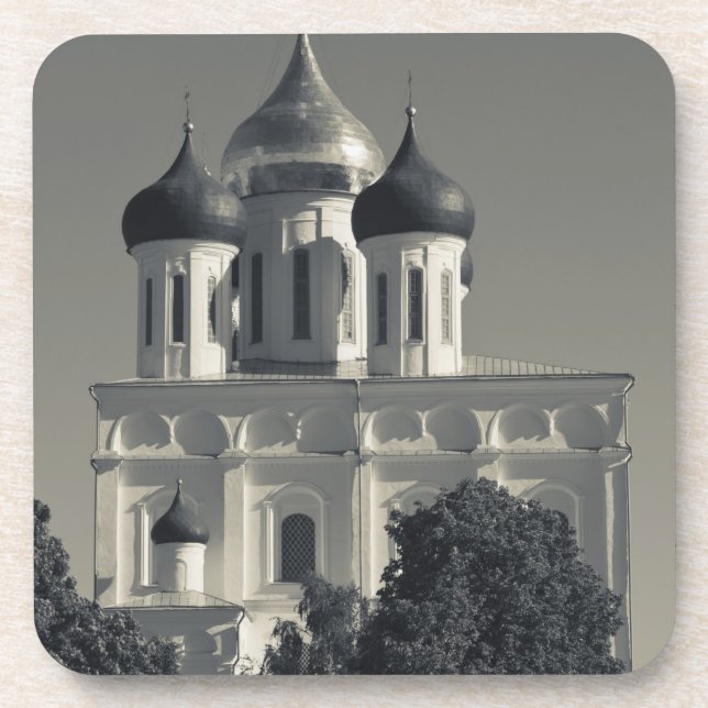 Porta-copo Kremlin de Pskov e Catedral da Trindade (Frente)