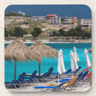 Porta-copo Ksamil, praia da frente da cidade