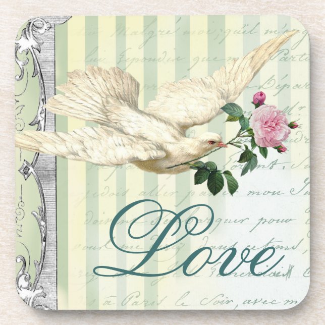 Porta-copo La Lettre D’amour Dove (Frente)