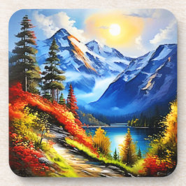 Porta-copo Lago Montanha: Vista Cênnica