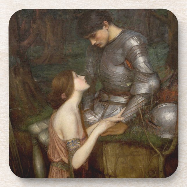 Porta-copo Lamia e o Soldado por John William Waterhouse (Frente)