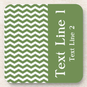 Porta-copo Las Palmas Green Wave Chevron personalizável