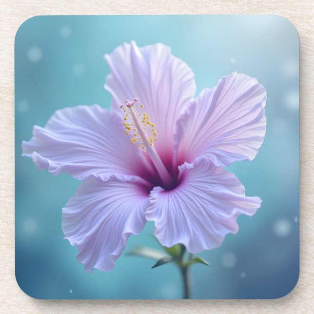 Porta-copo Lavanda Hibiscus Flower (Frente)