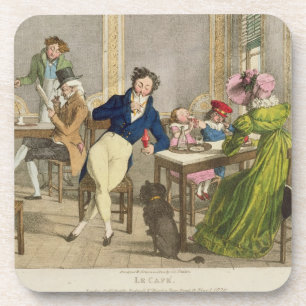 Porta-copo Le Café, bar. por Rodwell e por Martin, 1820 (cor