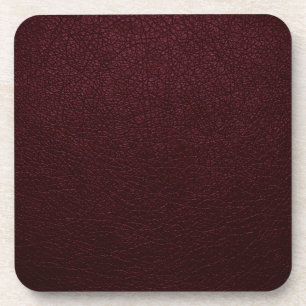 Porta-copo Leather Maroon