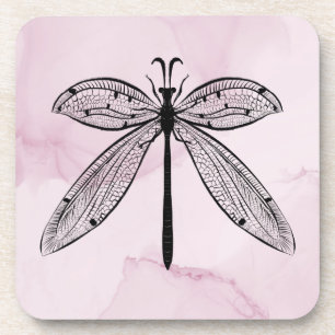 Porta-copo Legal Dragonfly Cottagecore Rosa
