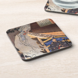 Porta-copo Legal Vintage - Impressão de Woodblock japonês fan