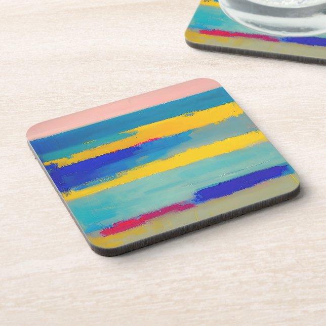Porta-copo "Lemonade Lullaby" Abstrato Art (Left Side)