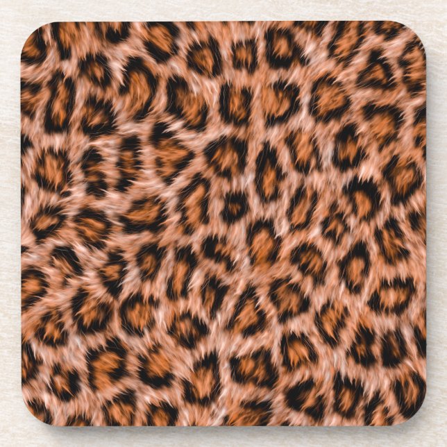 Porta-copo Leopard Jaguar Cat Brown fur Pattern-24609 (Frente)