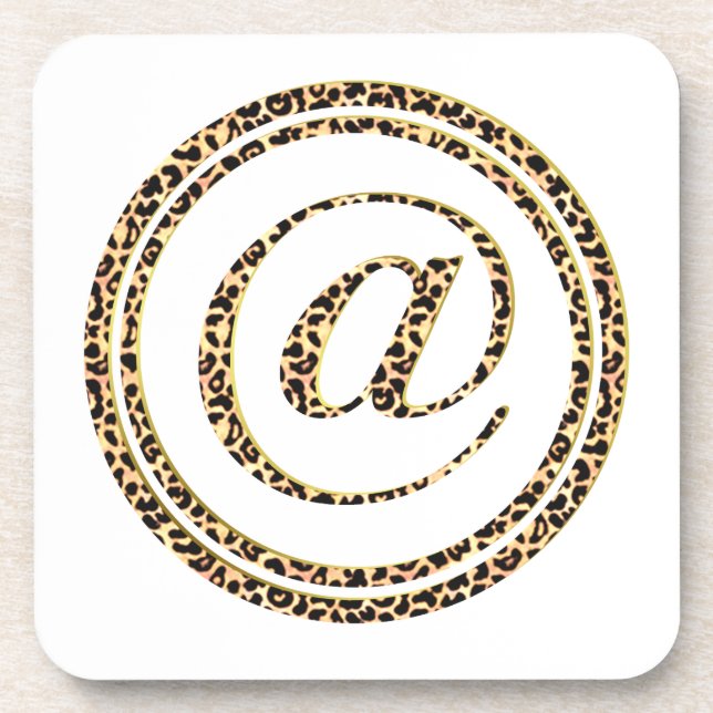 Porta-copo Leopardo @ (Frente)