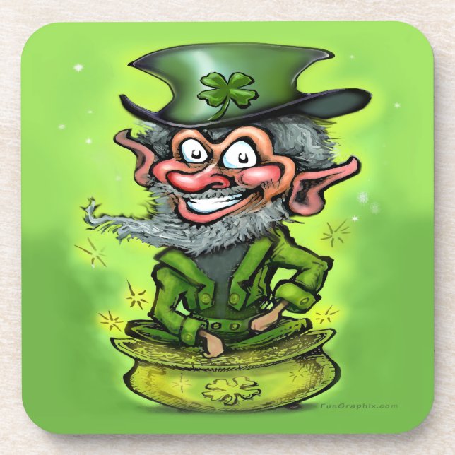 Porta-copo Leprechaun (Frente)