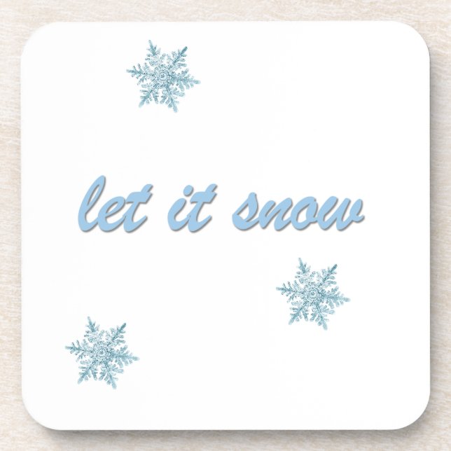 Porta-copo Let It Snow Coasters (Frente)