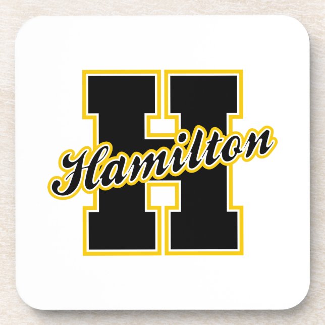Porta-copo Letra de Hamilton (Frente)