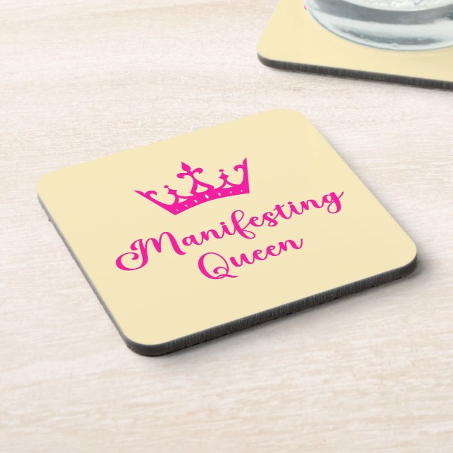 Porta-copo Letras Rainhas Rosa Manifestantes (Left Side)