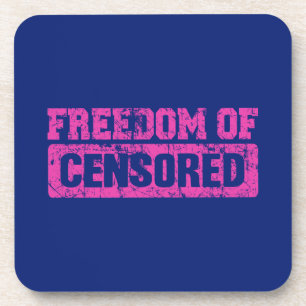 Porta-copo Liberdade de expressão talvez não