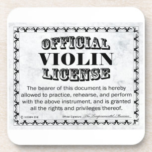 Porta-copo Licença de Violino