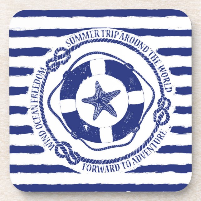 Porta-copo Lifebuoy e estrela do mar (Frente)