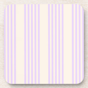 Porta-copo Lilac púrpura e bege 5 listras