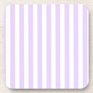 Porta-copo Lilac, púrpura e tiras doces brancas