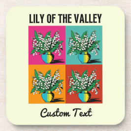 Porta-copo Lily of the Valley Colorful May Birth Month Flower