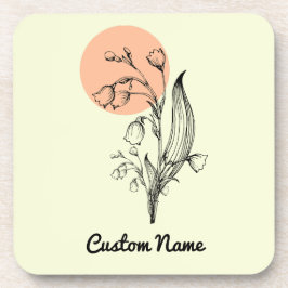 Porta-copo Lily of the Valley May Birth Month Flower