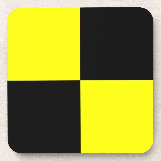 Porta-copo Lima Amarelo preto (Frente)